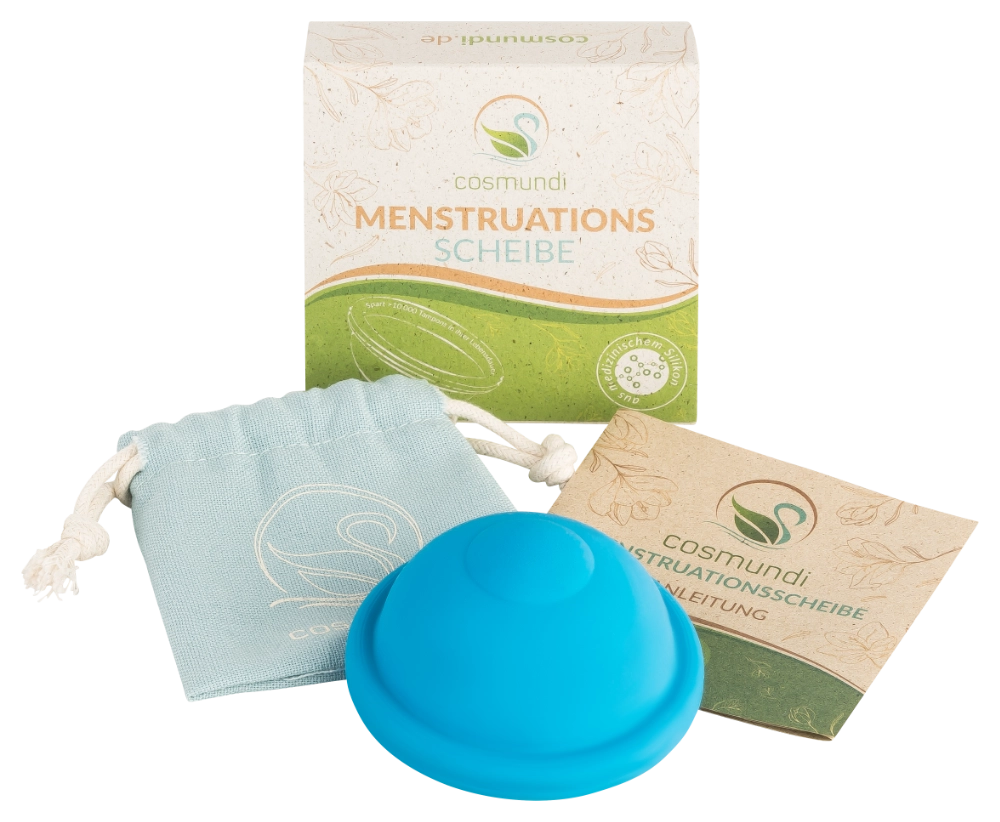cosmundi femina Menstruationsscheibe - Verpackung und Inhalt